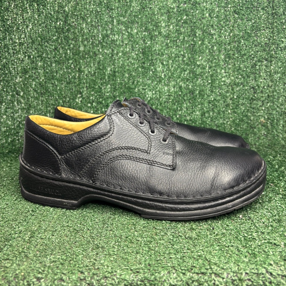Birkenstock Memphis Grained Leather Comfort Gorpcore Derby Shoes Black Mens 13 M